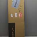 KOKOSIRI Bathroom Towel Rack 2-Tier Standing Towel Racks with Marble Base, Stainless Steel Freestanding Towel Bars, Thicken Steady Design, Matte Black THS0001-BK