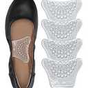 Dr. Archrevive Arch Support Inserts Women, Customizable 3Height System for Plantar Fasciitis, NonSlip Invisible BioGel, Butterfly Contour for Heels, Flats & Sandals (2 Pairs, Medium Arch)