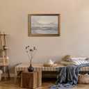 Gold Framed Wall Art Vintage Canvas Wall Art Aesthetic Coastal Landscape Sea Sky Artwork Prints Picture for Living Room Bedroom Farmhouse Bathroom Office Decor, 16x24