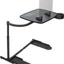 Stander Wonder Tray, Adjustable Swivel Table, Extra-Large Computer Stand, Couch Desk & Gaming Bench, TV-Trays for Eating on Couches, Chairs, Recliners with Laptop Wedges and Cup Holder, XL, Black