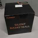 Silent Basketball Size 7 (29.5")  Grooved Airless Indoor Basketball for Quiet Dribbling and Indoor Training, Pro PU Foam Ball  Real Feel Higher Bounce Quieter (Orange)