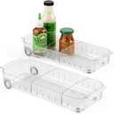 YouCopia RollOut Fridge Caddy, 6" Wide, Pack of 2