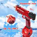 2Packs Electric Water Guns with LED Flash and USB-C Charging, Designed for Epic Aquatic Fun, Automatic Squirt Guns 25-30 FT Range, Outdoor Summer Toys for Backyard Water Theme Party Fun