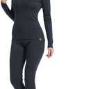 MERINNOVATION Merino Wool Base Layer Set for Women 100% Merino Wool Thermal Underwear Sets Lite - Midweight Top Tank Bottom (Medium, Charcoal 250)