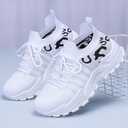 Women's Leopard Print Sneakers Casual Tennis Shoes Fashion Walking Sneakers Comfortable Sports Running Shoes (11, Black)