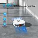 SHELIKI Robot Vacuum and Mop, 3-in-1 Robotic Vacuums Cleaner Moping with 70-Day Self-Emptying Base, LiDAR Navigation Smart Mapping & Strong for Pet Hair, Hard Floor, Carpet