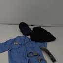 Koatobbor Girls Police Officer Costume Kids Cop Cosplay Outfits Uniform for Halloween Dress Up