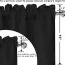 XWZO Rectangle Textured Window Valance for Kitchen Basement Rod Pocket Antiwrinkle Jacquard Small Window Kitchen Curtain Valance Cafe Curtains Black, One Panel, Rustic Home Décor 60 by 15 Inches