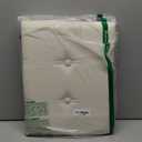 B FSOBEIIALEO Folding Storage Ottoman, Faux Leather Footrest Seat Coffee Table Toy Chest Kids, White 16.5"x12.6"x12.6"