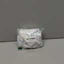 TWSANTAMAS Mini Christmas Tree Skirt 18 Inch, Soft White Plush with Blue Glitter Snowflakes, Festive Xmas Ornament Mat for Indoor Home Decorations