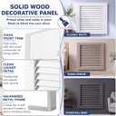 Wooden AC Return Air Vent Cover, 20" Wide X 20" Tall X 3" Deep