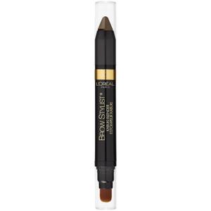 L'Oreal Paris Brow Stylist Kabuki Blender Brow Crayon, Blonde, 0.05 oz.