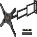 ELIVED Long Arm TV Wall Mount for Most 26-65 Inch TVs, 37.4 Inch Long Extension TV Mount Swivel and Tilt, Max VESA 400x400mm, Full Motion Wall Mount tv Bracket Holds up to 77 lbs.