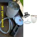 Replacement for Blackstone Griddle Drip Pan  Fits 17",22" Griddles, Grease Tray Free one-Gallon Capacity Steel Pail