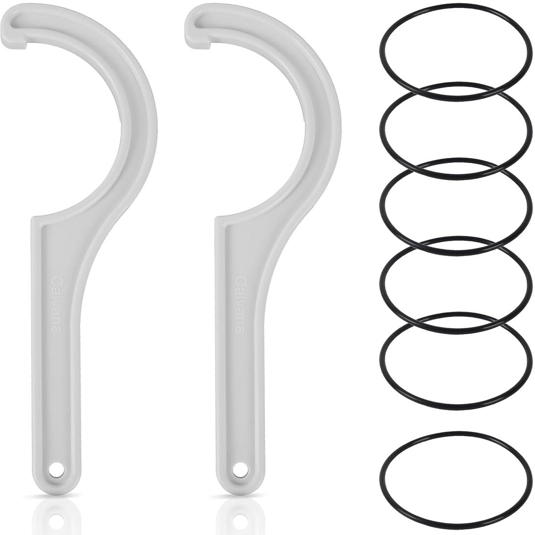 Calvana 2 Water Filter Wrenches with 6 Durable O-Rings, Compatible wih APEC Water System Ensuring Seamless Replacement and Reliable Filtration