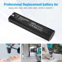 Upgraded 9.6v 3600mAh Replacement Battery Compatible with Makita 9000 9033 193890-9 192696-2 632007-4 2pack