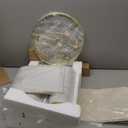 PORTRES 24" Modern Ceramic 3-Way Dimmable Touch Table Lamp Set of 2 for Bedroom White Farmhouse Bedside Lamps with USB A+C Charging Ports for Living Room Nightstand Lamp End Table Lamps