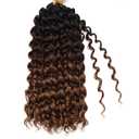 8Packs Curly Crochet Hair Boho Ocean Wave Crochet Hair 12Inch Pre Looped Crochet Hair for Black Women Pre Twisted Bench Curl Crotchet Hair(1B/33/30, 18inch)