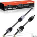 A-Premium Pair (2) Front CV Axle Shaft Assembly Compatible with Nissan Altima 2007-2013 2.5L Automatic CVT Trans, Rogue 2008-2013 FWD, Rogue Select 2014-2015 FWD, Driver and Passenger Side