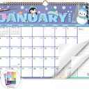 2026 Calendar, Wall Calendar 2026-2027, 18 Month Calendar January 2026 - June 2027, 14.8" X 11.5", Calendar with Twin-Wire Binding, Hanging Hook and Julian Dates (Seasonal Designs)