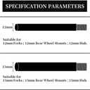 15mm Thru Axle for Magura TS4,TS6,TS8, Mountain and Road Bike Aluminum Alloy Hubs Adapter Axle, Thread Pitch: 1.0 mm Length: 148mm.