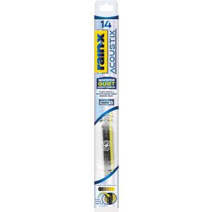 Rain-X Acoustix 14" Wiper Blades (Pack Of 1), Whisper Quiet Automotive Replacement Windshield Wipers, Plasma Treated & Graphite-infused Coating for Smooth Performance & Long-lasting Durability