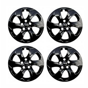 Hubcaps Compatible with Toyota RAV4 2019-2024; 17 inch Wheel Covers; Set of 4 Packs (Black&Silver Crossover Set)
