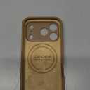 Vooii Magnetic for iPhone 17 Pro Case, Compatible with Magsafe (Premium Liquid Silicone) (Integrated Camera Control Button) Full Body Protective Anti-Scratch Microfiber Lining 6.3", Light Brown