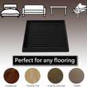 5x5 Square Rubber Furniture Caster Cups, Anti-Sliding Furniture Pads Bed Stopper Floor Protectors with Grip - Protect Any Flooring