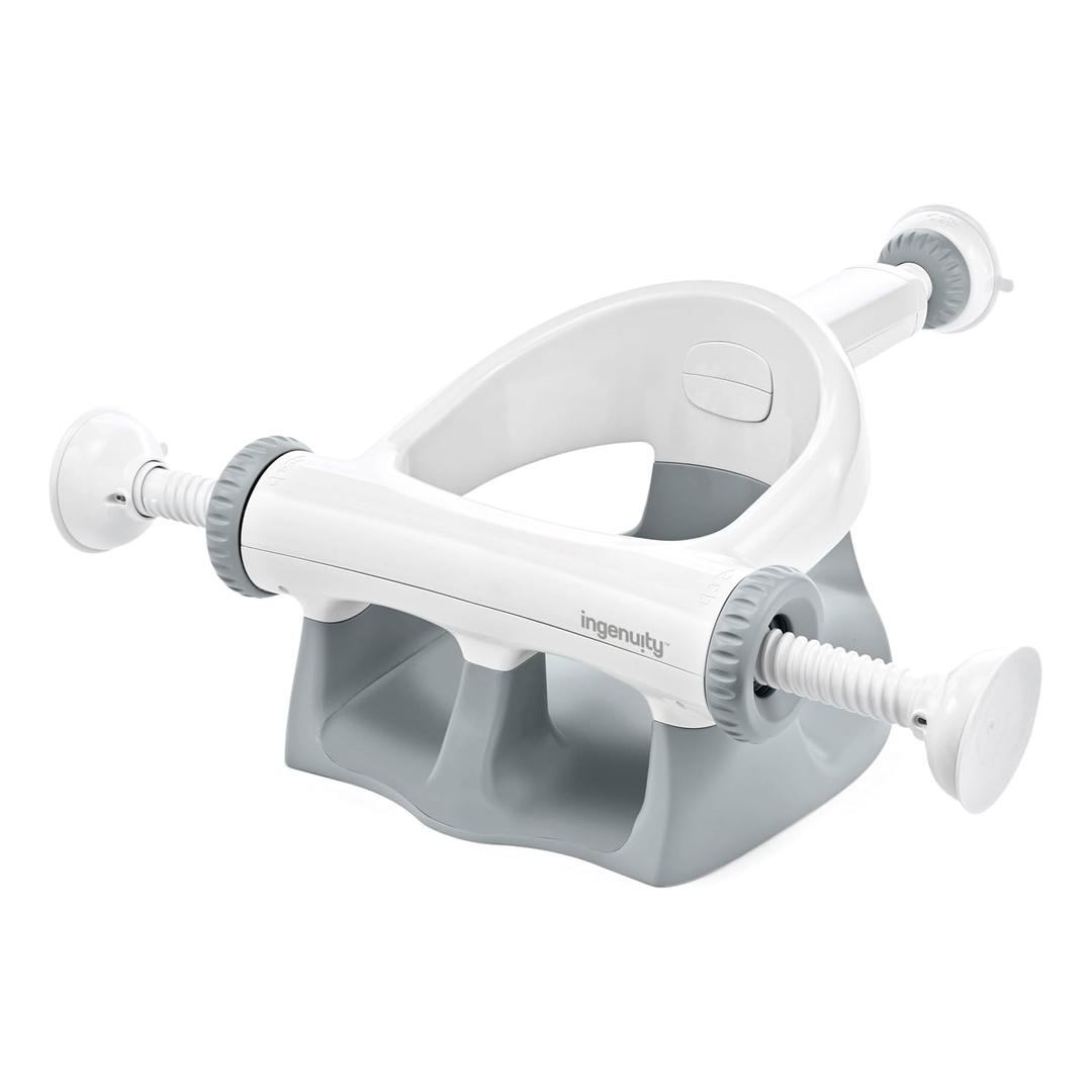 Ingenuity My Baby Bath Seat for Sit-Up Bathing with Secure Suction Cups
Babies 5-10 Months, ASTM Safety Tested & Approved, High Backrest for Assisted Sitting, Easy Setup & Storage, Fits 21-24" Tubs