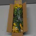 Grunyia 10 Bundles Artificial Flowers Outdoor UV Resistant Fake Flowers No Fade Faux Plants Garden Porch Window Box Decorating (Yellow)
