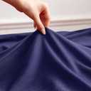 Blue Sheer Curtains 84 Inch Length for Boys Bedroom Soft Touch Light Filtering Drapes(Skipper Blue, 42 W x 84 L, 2 Panels)