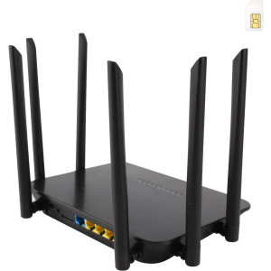 Dual Band 4G LTE Router with SIM Card Slot Unlocked Modem, 1200Mbps Mobile Hotspot Support AT&T and T-Mobile, 6-Antenna Wireless Wi- Router