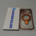 Magnetic for iPhone 17 Pro Max Case with Invisible Stand[Compatible with MagSafe][Full Camera Lens Protector][Military Drop Protection] Shockproof Not Yellowing Clear Slim Soft for Women Men (Orange)