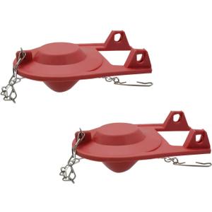 3 x Toilet Flapper Replacement parts for Toilet Flush Valves, 2-Inch, with Flappers and 9.06Inch23mm) Stainless Chains, Universal, Compatible with Kohler, Replacement Parts for WC Repair (2)