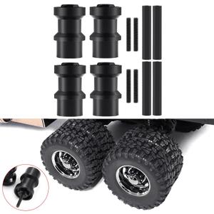 RCHUBAM RC Wheel Conversion Joint Flatbed Hauler Dually Connector Single to Twin Wheel Connector Kit Compatible with SCX10 TRX6 G63 6-Wheel 1/10 Scale TRX-6 Ultimate RC Hauler Crawler Truck Car