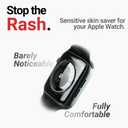 [5 Pack] Flex Guard Nickel Metal Allergy Back Protector for Apple Watch Ultra 3/2/1, Prevent Rash, Contact Dermatitis, Soft Film, Sensor Protector, Back Cover for iWatch 49mm