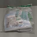 Pickluc Cafe Kitchen Curtains 36 Inches Long 2 Panels, Blackout Tier Curtains with Rod Pocket, Short Black Out Curtain for Small Window, 42" Wide and 36" Length, Set of Two, Greyish White