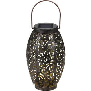 Solar Power Energy LED Lantern Light Outdoor Hanging Lamp IP44 Water Resistance for Patio Garden Courtyard Pathway