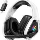 Wireless Gaming Headset for PC, Ps5, Ps4, 2.4 Ghz USB & Type-C Gaming Headphones with Microphone, 30H Battery Bluetooth Headphones for Switch, Laptop, Mobile, Mac