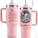 First Mothers Day Gifts  Happy 1st Mothers Day Tumbler 40oz  Stainless Steel Cup with Lid & Straw  Insulated Coffee Travel Mug for Mom-to-Be, Baby Shower Gifts, New Mom Present