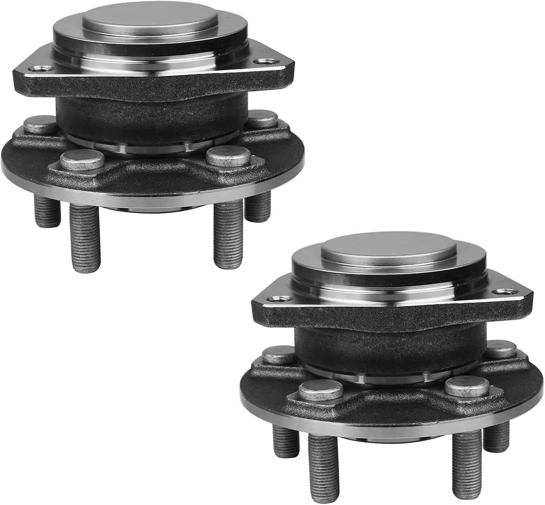 Autoround 513325 Pair Front Wheel Hub and Bearing Assembly Replacement for 2012-2019 Chrysler 300, 2012-2019 Dodge Charger/2012-2019 Challenger 5 Lug Non-ABS