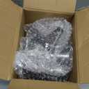 100Pcs Clear Plastic Dessert Plates, Plates Disposable Salad Plate with Gold Rim, Premium Hard Fancy Small Plate, Heavy Duty Plastic Cakes Platos for Party, Wedding and Birthday