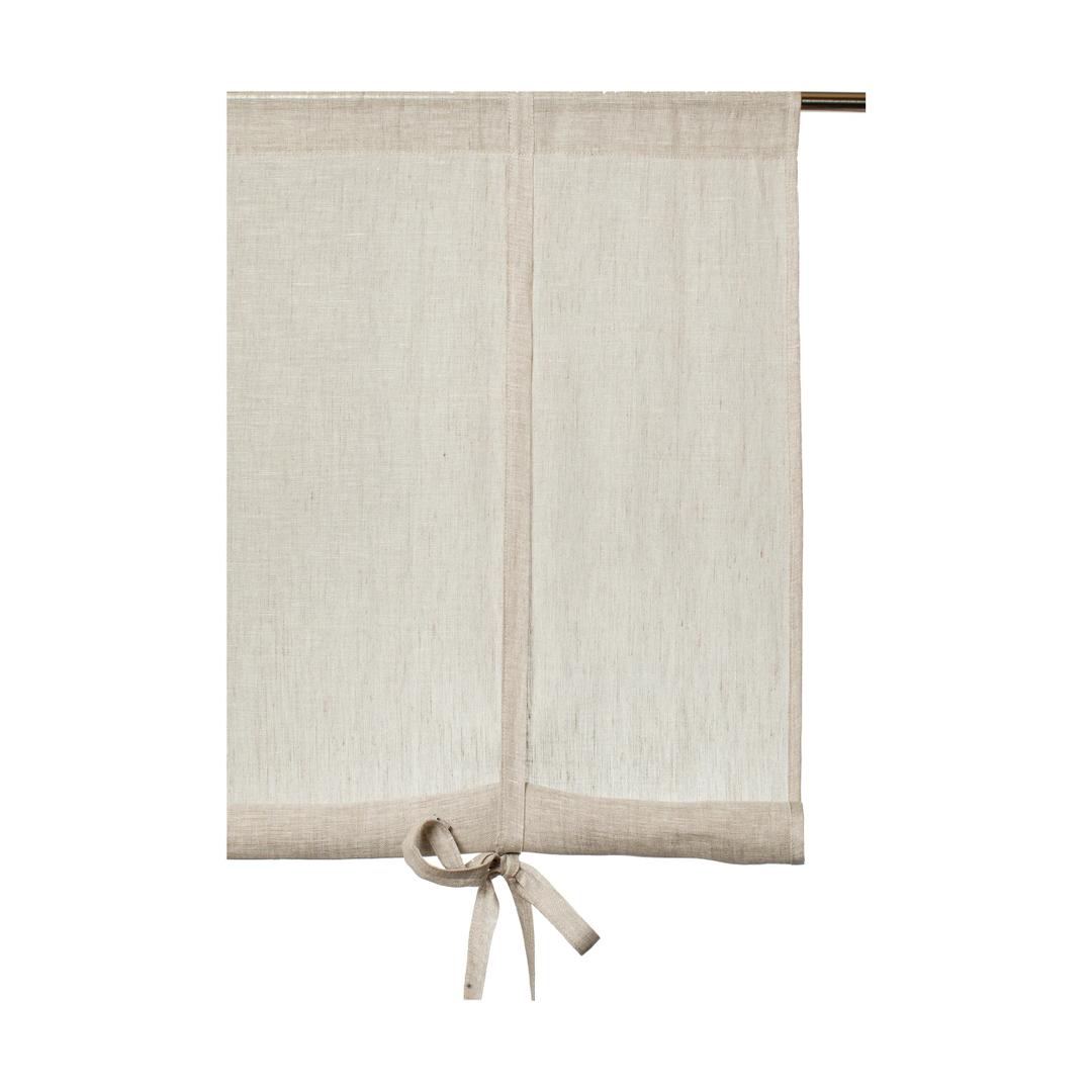 Natural Linen Noren Linen Curtains 74x98 in Size, Japanese Doorway Curtain, Soft Linen Semi Sheer Curtains 