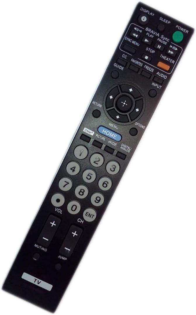 Replaced Remote Control Compatible for Sony KDL-32S2000 KDL-46V3000 KDL-40V4150 KDL-32BX300 KDL-46S4100 KDL26S2000 KDL40D3000 KDL32VL140 RMYD035 RMYD025 Plasma LCD LED BRAVIA HDTV TV