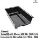 RUNROAD Center Console Organizer Compatible with BMW 3 Series G20/G21 2019-2026 and 4 Series G22/G23/i4 2021-2026 Accessories, Insert Console Tray Armrest Storage Box ABS Coin Holder, Black