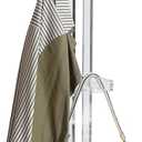 Modern Acrylic Coat Rack, Freestanding Acrylic Coat Racks with 10 Hooks, Sturdy Coat Hanger Stand for Clothes Handbags Hats Scarves in Entryway Office Bedroom