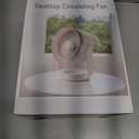 Desk Fan, 10 inch Air Circulator Quiet Operating Fan for Bedroom, 70ft Strong Airflow, Portable Fan Battery Operated with USB (D-Grey)