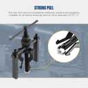 CMTOOL Bearing Puller Tool 3 Jaw Pilot Bearing Removal Tool Kit, Blind Bearing Extractor Small Tool Set, CR-V Steel, Three Jaw Design