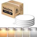 TALOYA Ceiling Light,4 Pack,12 Inch,20W,5 Color Selectable White Flush Mount Ceiling Light for Bedroom,Kitchen,Living Room,Hallway,Laundry